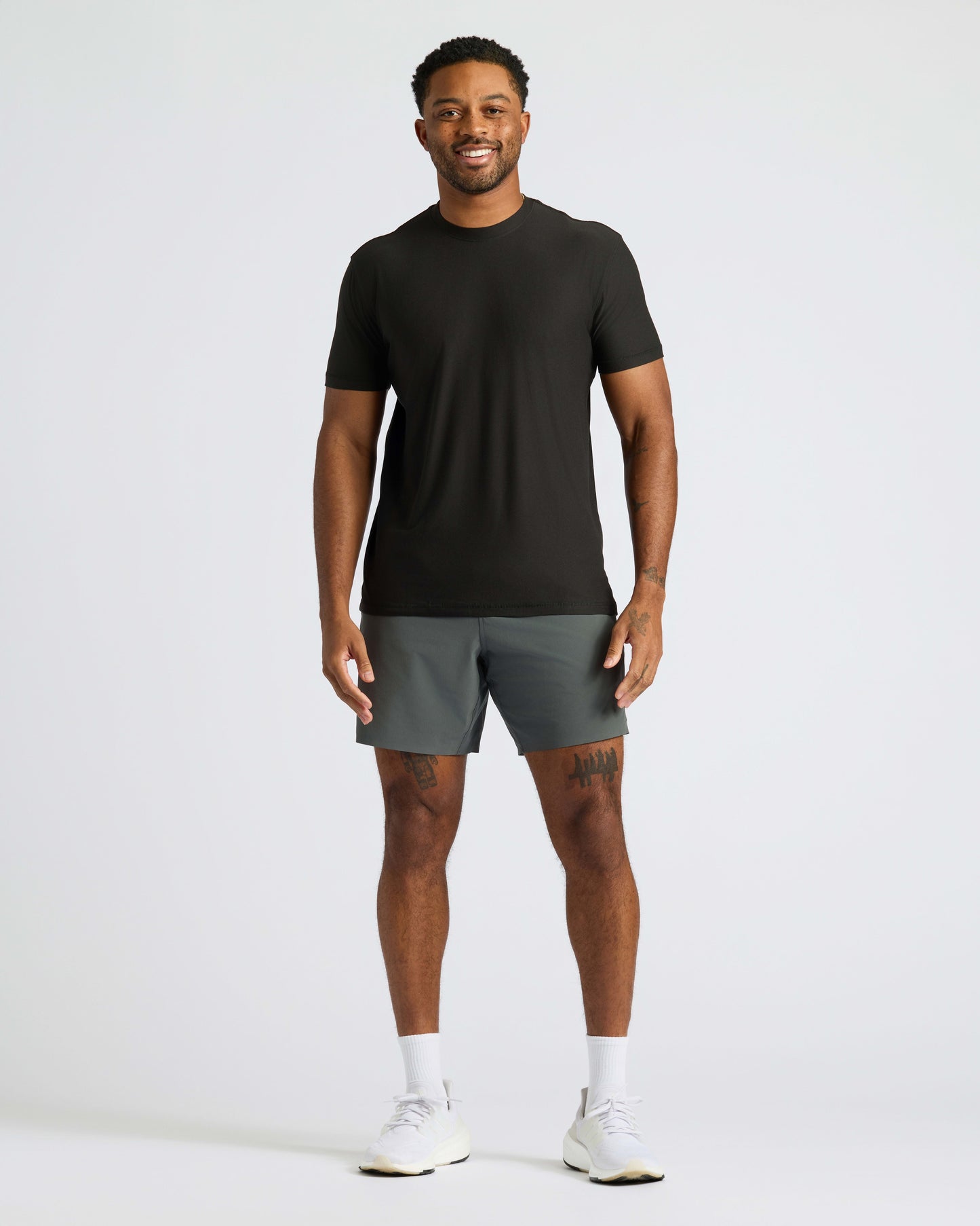 All Black Active Crew 2-Pack