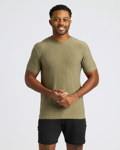 The Heather Color Active Crew Neck T-Shirt 3-Pack