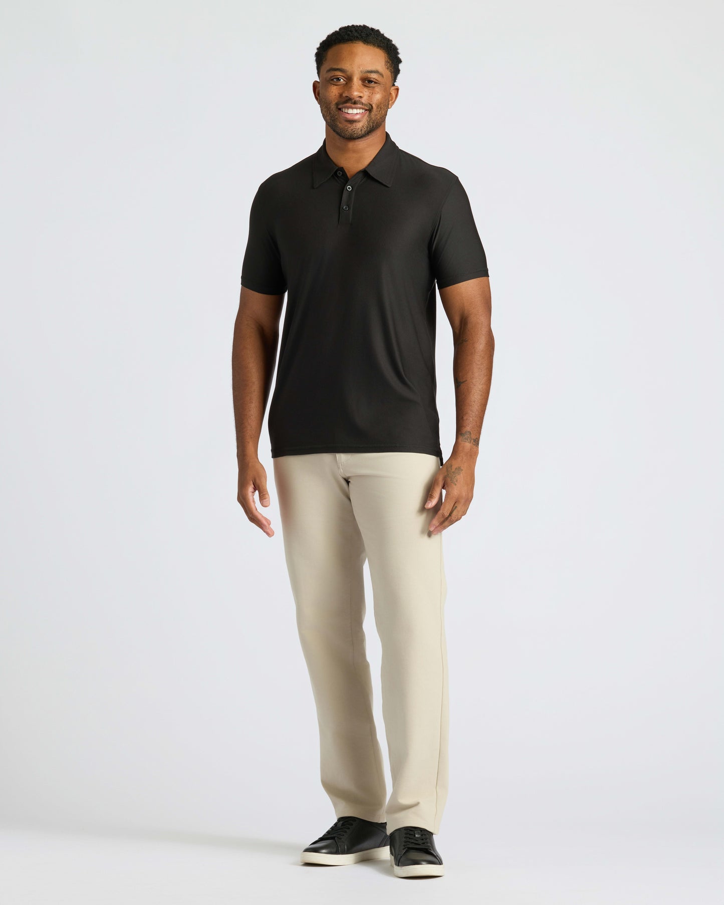 All Black Active Polo 2-Pack