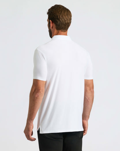 All White Active Polo 2-Pack