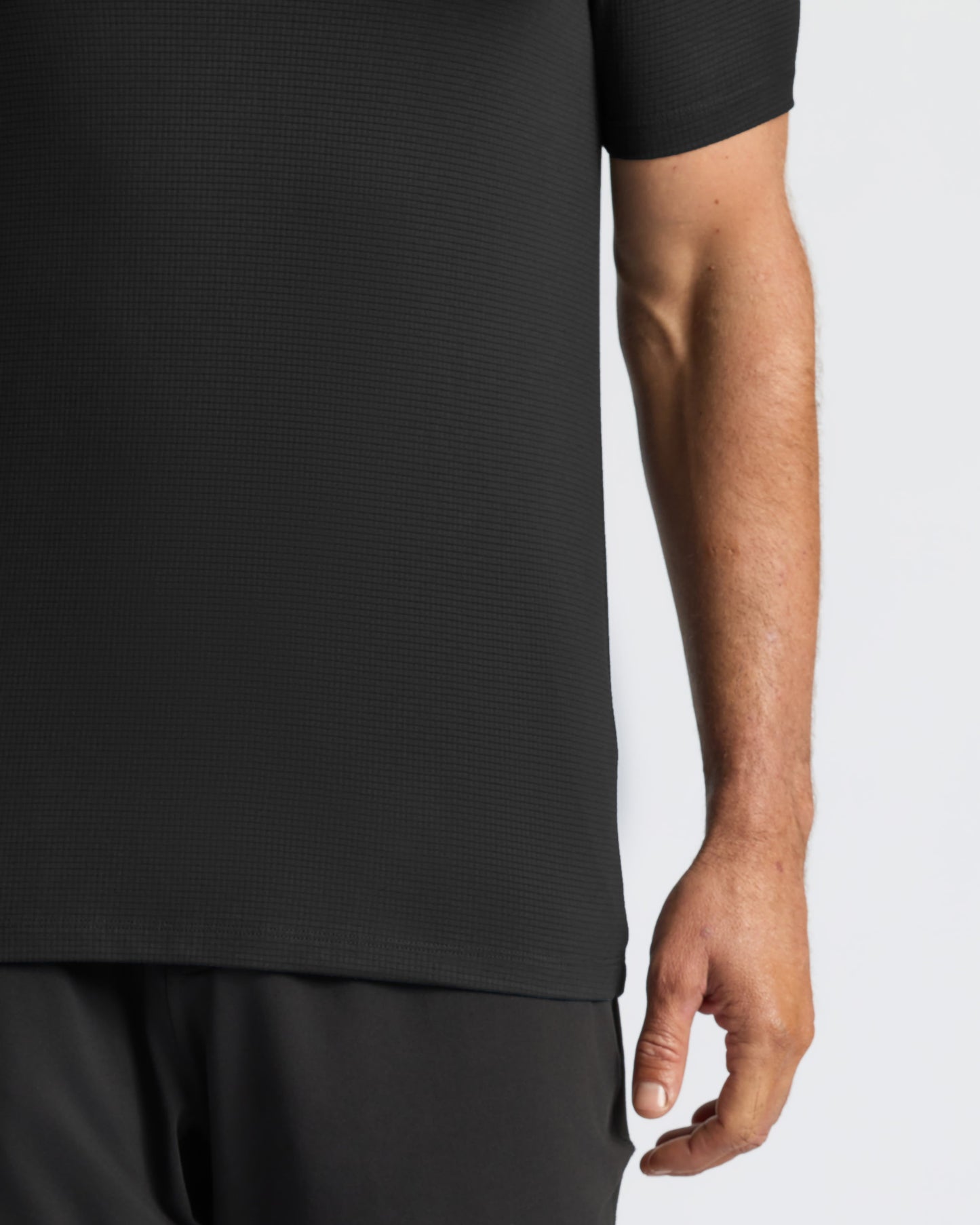 Black Active Mesh Crew 6-Pack