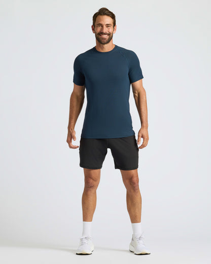 Navy Active Mesh Crew 6-Pack