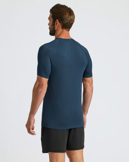 Navy Active Mesh Crew 6-Pack