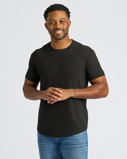 Classic Curved Hem Crew Neck 10-Pack