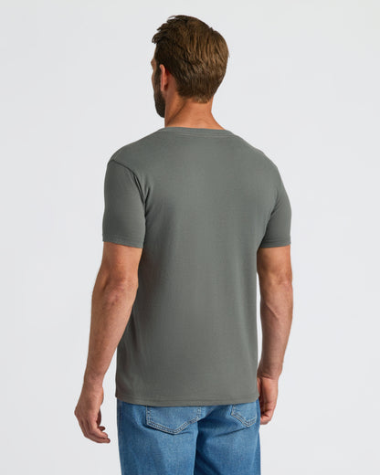 True Classic Men’s V-Neck T Shirt – Soft Cotton Blend Fit, Tailored Short Sleeve Tee for Everyday, Streetwear, or Layered Looks
