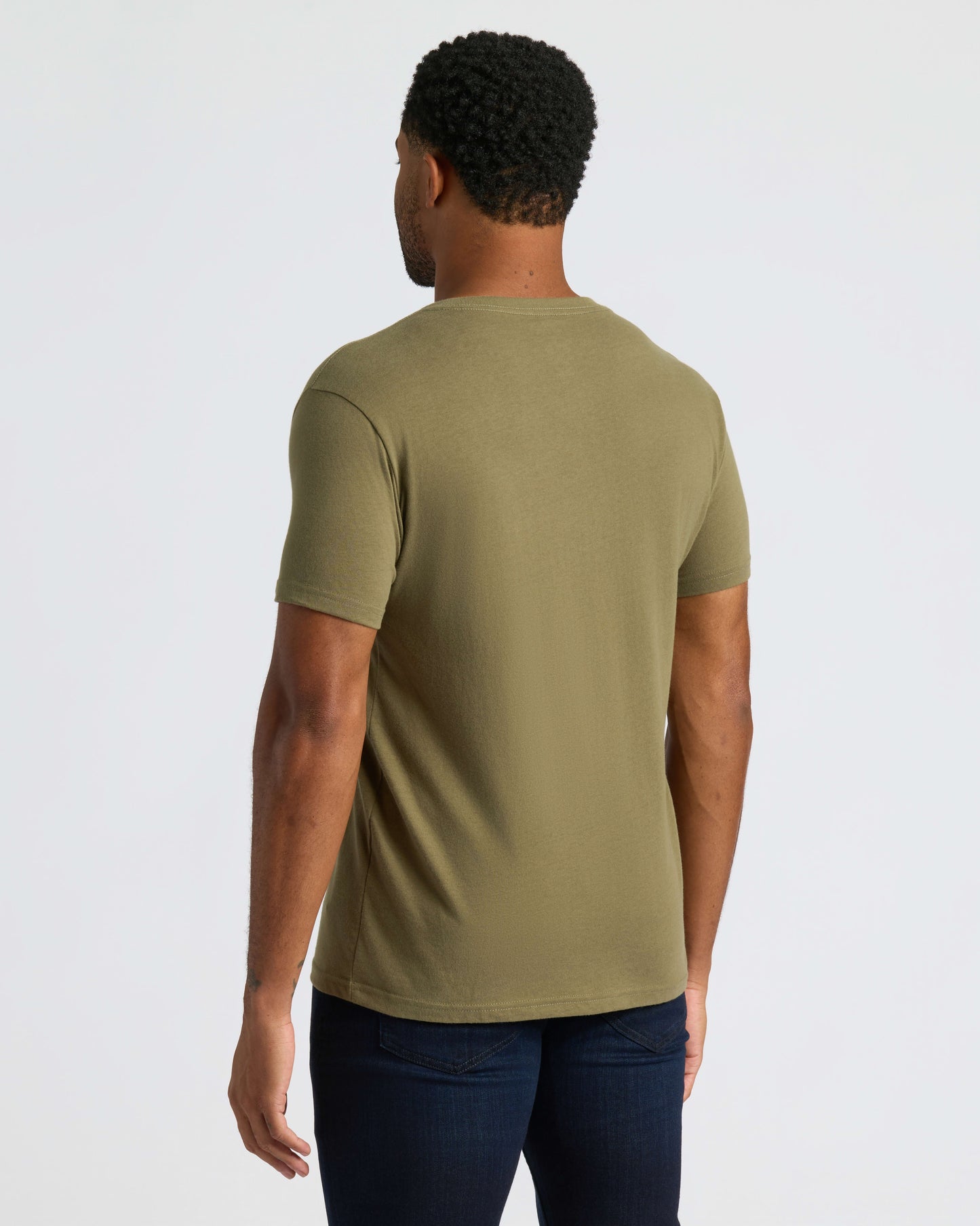 True Classic Men’s V-Neck T Shirt – Soft Cotton Blend Fit, Tailored Short Sleeve Tee for Everyday, Streetwear, or Layered Looks