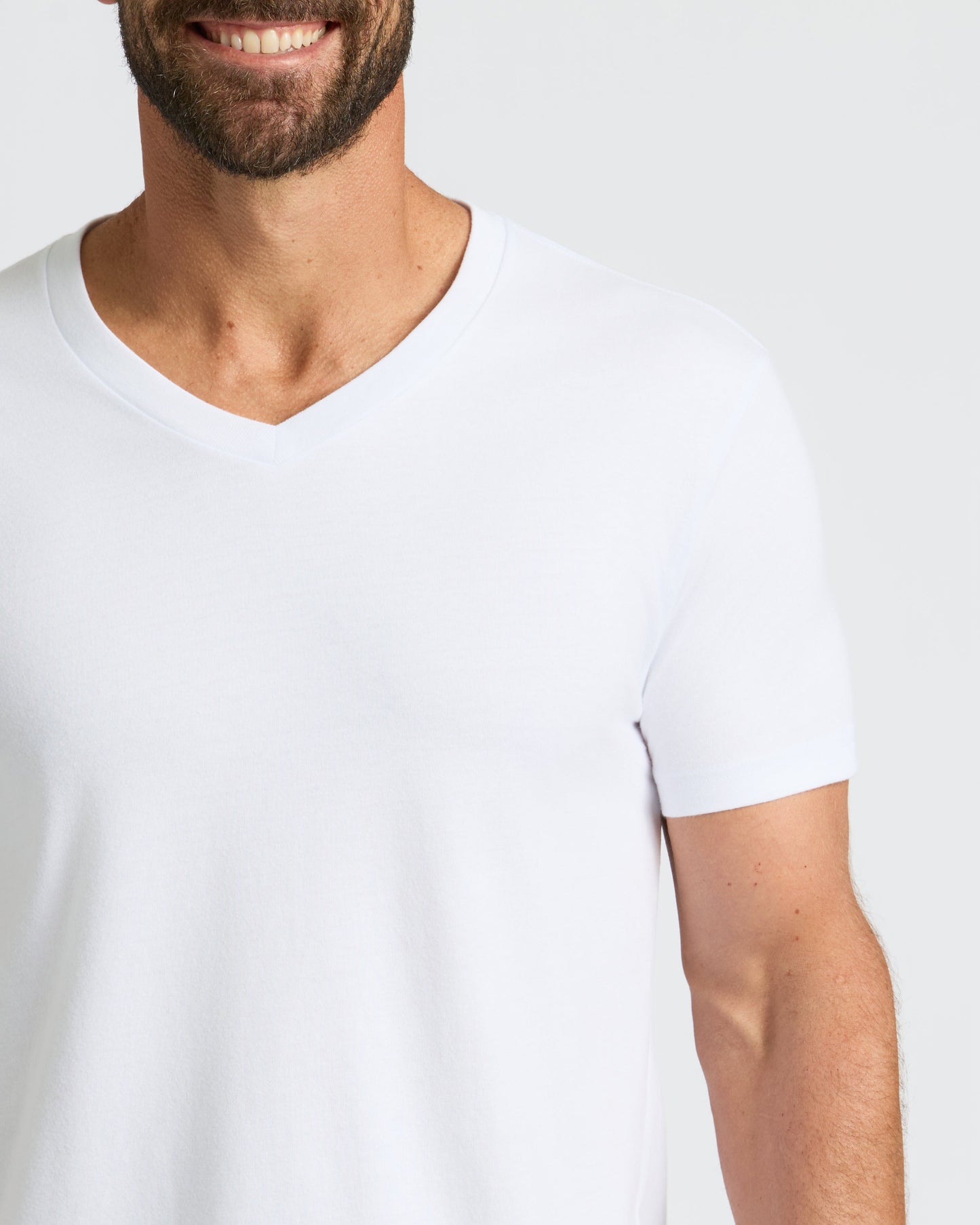 All White V-Neck 2-Pack